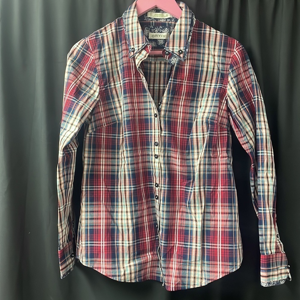 Plaid Orvis Button‎ Up 10
